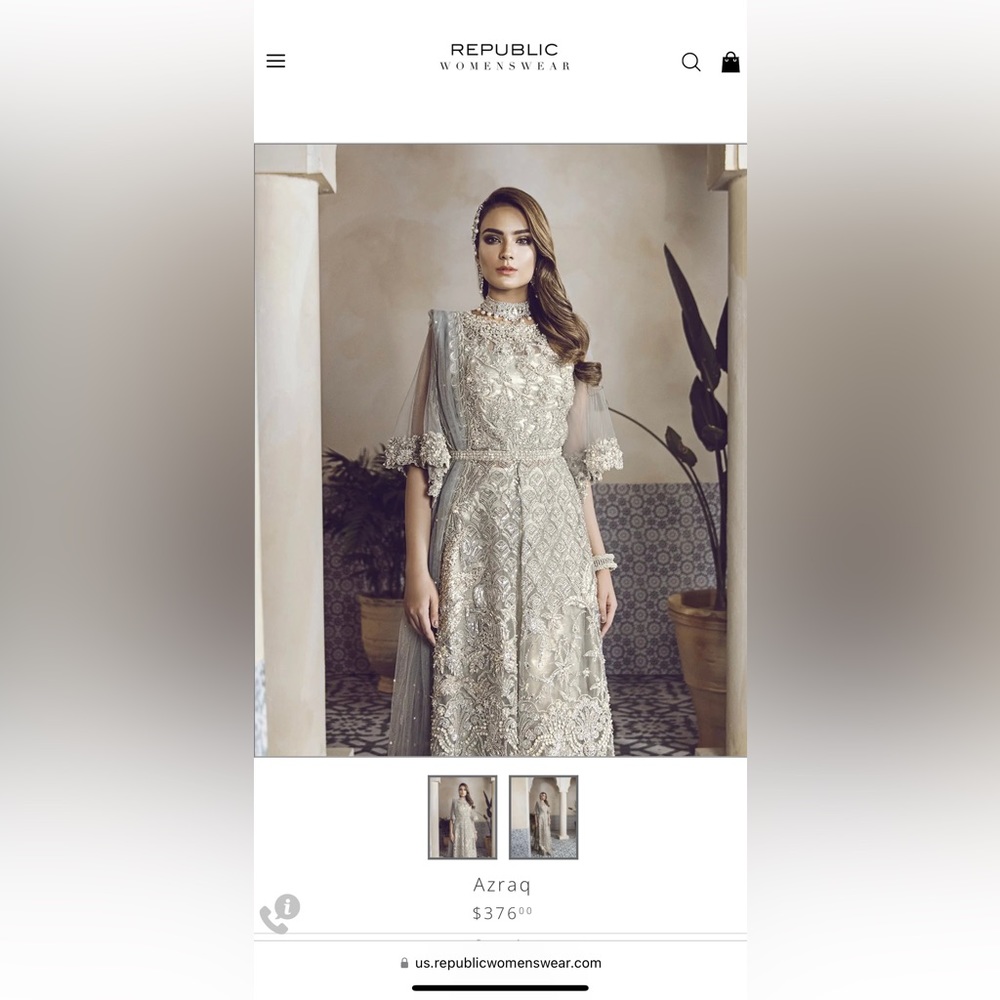 Pakistani Republic womenswear wedding formal dress